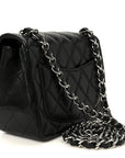 Caviar Quilted Mini Square Flap Black