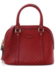 Soft MicroGCCIssima Mini Dome Bag Rosso