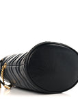 Calfskin Matelasse Mini GG Marmont 2.0 Bucket Bag Black