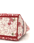 Canvas Embroidered Medium D1ORamour D-Royaume Lady D-Lite Red Multicolor