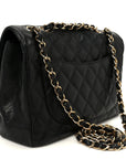 Caviar Quilted Jumbo Single Flap Black