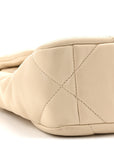Lambskin Quilted Medium CHNL 19 Flap Light Beige