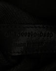 Linen Calfskin Rive Gauche Tote Black