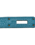 Taurillon Clemence Birkin 30 Turquoise