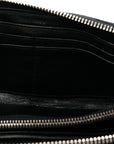 Patent Bow Flap Wallet Green Black