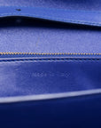Box Calfskin Medium Classic Box Flap Bag Indigo