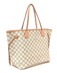 Damier Azur Neo Neverfull MM Rose Ballerine