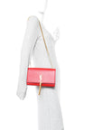 Grain De Poudre Medium Classic Monogram Kate Tassel Satchel Rouge Eros