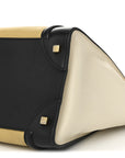 Velluto Calfskin Mini Tri-Color Luggage Vanilla
