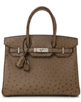 Ostrich Birkin 30 Mousse