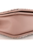 Calfskin Chevron Tweed Medium Boy Flap Pink