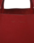 Soft Grained Calfskin Medium Belt Cabas Phantom Coquelicot
