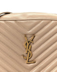Calfskin Matelasse Monogram Lou Camera Bag Nude Powder