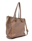 Soft Calf Studded Shopping Tote Cammeo