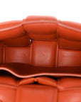 Lambskin Maxi Intreccio Padded Chain Cassette Crossbody Bag Clay