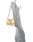 Lambskin Quilted Medium CHNL 19 Flap Yellow
