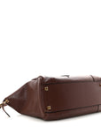 Supple Shiny Lambskin Medium New Luggage Brick