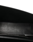 Calfskin Medallion Tribute Shoulder Bag Black
