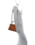 Cuoio Romano Snakeskin Selleria Mini Peekaboo Iconic Satchel Cappuccino