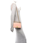Caviar Quilted Small Boy Flap Light Pink