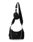 Re-Nylon Saffiano Re-Edition 2005 Shoulder Bag Black