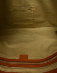 Vintage Canvas Calfskin Web Large Ophidia Half Moon Hobo Sand Light Cuir