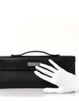 Swift Kelly Cut Clutch Pochette Black