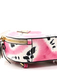 City Calfskin Tie Dye Print Mini Odette Backpack White Pink Black