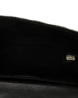 Grained Calfskin Quilted 2.55 Reissue Flap Belt Bag Clutch Black