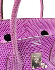 Lizard Birkin 25 Violet