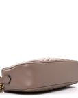 Calfskin Matelasse Small GG Marmont Chain Shoulder Bag Porcelain Rose