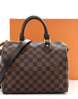 Damier Ebene Speedy Bandouliere 25