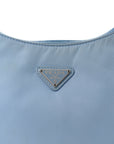 Tessuto Nylon Mini Re-Edition 2000 Bag Celeste