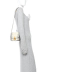 Lizard Small Classic Box Flap Bag Natural