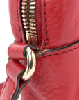 Pebbled Calfskin Small Soho Disco Bag Vibrant Red