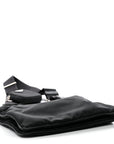 Re-Nylon Saffiano Re-Edition 2000 Double Zip Crossbody Bag Black