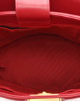Calfskin Quilted Boy Bucket Bag Red