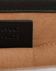 GG Supreme Monogram Calfskin Small Padlock Shoulder Bag Beige Black Cuir