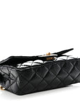 Aged Calfskin Quilted 2.55 Reissue Chain Waist Bag Black