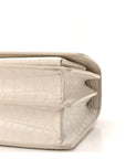 Calfskin Crocodile Embossed Medium Monogram Sunset Blanc Vintage