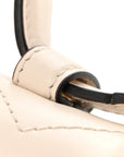 Calfskin Matelasse Mini GG Marmont Top Handle Shoulder Bag White