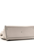Vitello Seta Plexiglass Granite Large Peekaboo Iconic Satchel Polvere