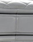 Lambskin Quilted Small Trendy CC Flap Dual Handle Bag Grey