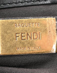 Shearling Vitello Dolce Macro FF 1974 Baguette Tobacco Black