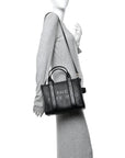 Grained Calfskin Small The Tote Bag Black