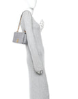 Lambskin Quilted Small Lola Bag Grey