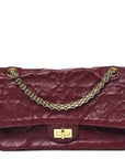 Lambskin Quilted Crush 2.55 Reissue 225 Flap Dark Burgundy