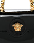 Patent Mini La Medusa Bag Black