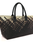 Nappa Intrecciato PVC Medium Cabat Black