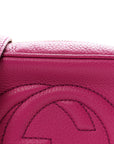 Cellarius Calfskin Small Soho Disco Bag Bright Bouganville